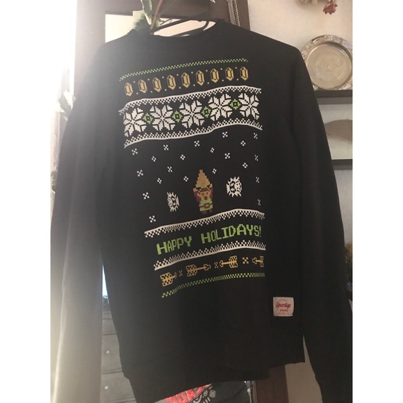 nintendo holiday sweater